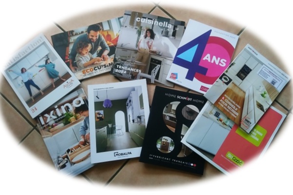 Des catalogues de cuisine en impressions